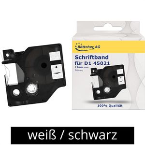 Schriftband Böttcher-AG für Dymo 45021, D1, 12mm