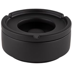 Produktbild für Aschenbecher APS Element schwarz, Indoor &amp; Outdoor, mit Deckel