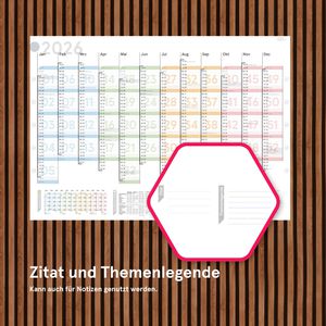 Produktbild für Plakatkalender weekview Colour, Jahr 2026