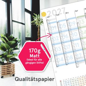 Produktbild für Plakatkalender weekview SW11182, Colour, Jahr 2027