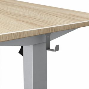 Produktbild für Schreibtisch Kerkmann Move small office, ahorn / silber