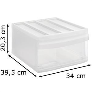Produktbild für Schubladenbox Rotho 1114200096, Systemix L, A4