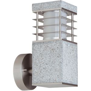 Produktbild für Wandleuchte Heitronic La Mer Granit &amp; Edelstahl für außen IP44