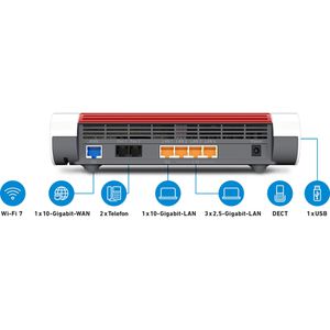 Produktbild für WLAN-Router AVM FRITZ!Box 4690, 20003082, für Modem