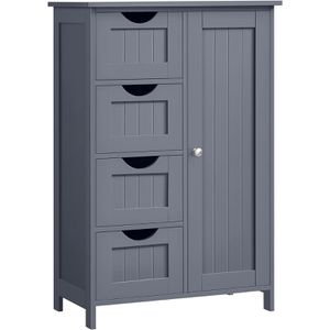 Produktbild für Badschrank Vasagle LHC41GY, mit 4 Füßen, grau