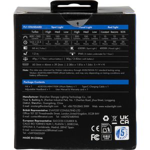 Produktbild für Stirnlampe Wuben H4 LED, wiederaufladbar