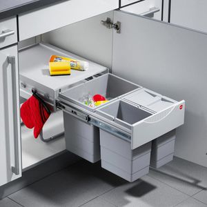 Produktbild für Einbaumülleimer Hailo AS Raumspar Tandem 3642131