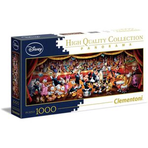 Clementoni Puzzle Panorama - Disney Orchestra, 1000 Teile, ab 14 Jahre