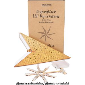 Produktbild für Weihnachtsstern BRUBAKER 77802, gold