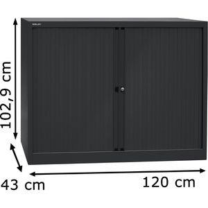 Produktbild für Rollladenschrank Bisley ET412102S, aus Metall