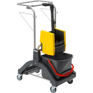 Produktbild für Reinigungswagen VERMOP Aquvaviz Press, Einfachfahrwagen