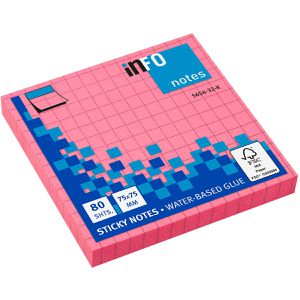 Produktbild für Haftnotizen Info Brilliant Sticky Notes, pink