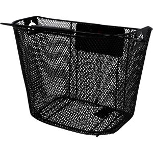 Fahrradkorb Fischer-MTS 86499, schwarz, aus Metall, 20 Liter