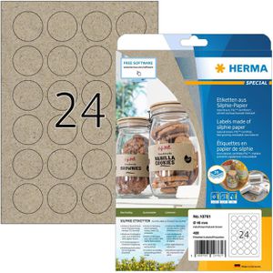 Universaletiketten Herma 10761, naturbraun