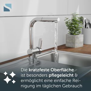 Produktbild für Küchenarmatur Schütte London, chrom
