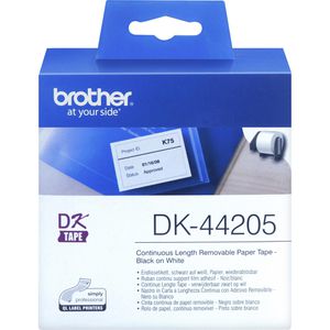 Produktbild für Brother-Etiketten Brother DK-44205, weiß