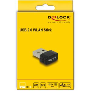 Produktbild für WLAN-Adapter DeLock 12461, Nano, USB 2.0