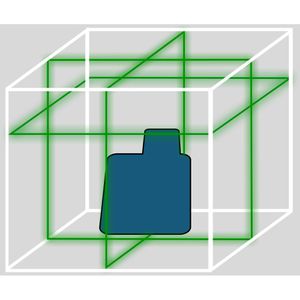 Produktbild für Kreuzlinienlaser geo-FENNEL 534620, FLG 6X-GREEN, 3 x 360°