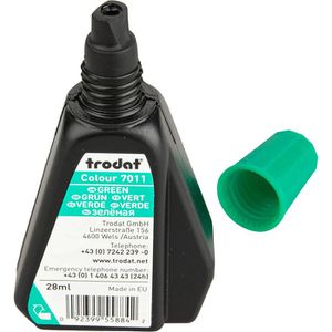 Produktbild für Stempelfarbe Trodat 7011, wasserbasiert, grün