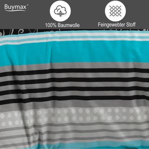 Produktbild für Bettwäsche Buymax Sara, blau, Renforcé