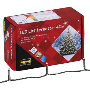 Lichterkette Idena 8325056, 40 LED, innen + außen