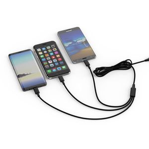 Produktbild für Ladekabel smrter Hydra Ultra 5in1, schwarz, 1,2m