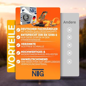 Produktbild für Spanngurt NTG für Autotransporte, mit Spitzhaken und Ratsche