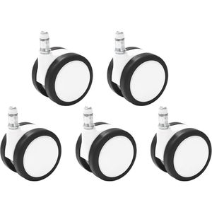 Stuhlrollen Topstar Groß 6990, weiß, 5 Stück