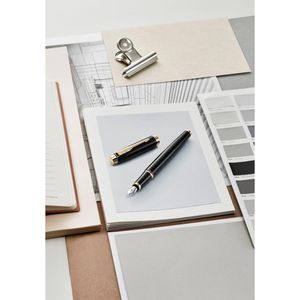 Produktbild für Füller Parker IM Black Lacquer G.C., Feder M