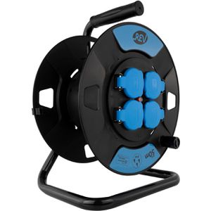 Produktbild für Kabeltrommel REV-Ritter blau, leer