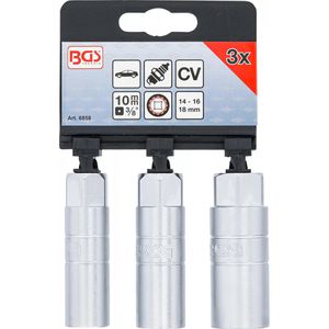 Produktbild für Zündkerzenschlüssel BGS-technic 6858, Steckeinsatz, 3-teilig