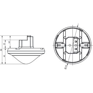 Produktbild für Präsenzmelder Theben theRonda P360-110 DALI UP WH