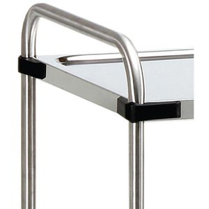 Produktbild für Servierwagen Fetra 5011, silber, aus Edelstahl