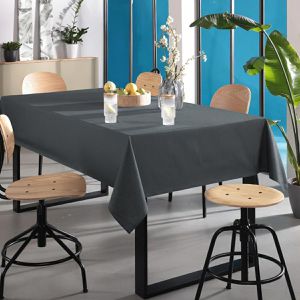 Produktbild für Tischdecke Delindo Wien, anthrazit, 130 x 160 cm