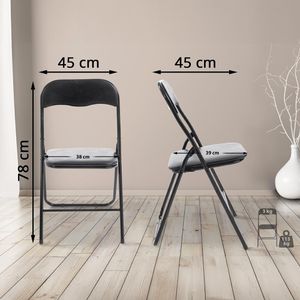 Produktbild für Klappstuhl CLP Felix, 151140551, schwarz