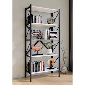 Produktbild für Bücherregal VCM Insasi, 918403, schwarz / weiß