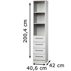 Produktbild für Kombischrank Hammerbacher H-Serie, lichtgrau