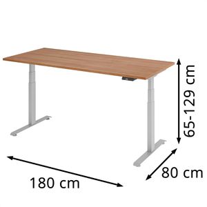 Produktbild für Schreibtisch Böttcher-AG Base Lite, nussbaum / silber