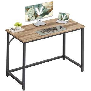 Produktbild für Schreibtisch Vasagle LWD041K01, kamel braun / schwarz
