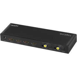 Produktbild für HDMI-Switch LogiLink HD0049 4-Port Verteiler, 4K UHD bei 60 Hz