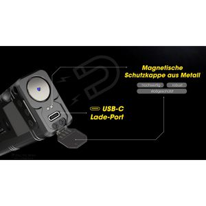 Produktbild für Taschenlampe Nitecore TM12K, LED, aufladbar