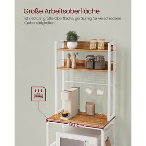 Produktbild für Küchenregal Vasagle KKS037W41EU, walnuss