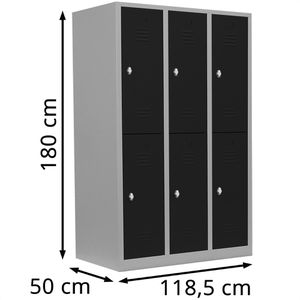 Produktbild für Spind Lüllmann 523238, anthrazit