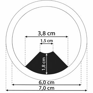 Produktbild für Kabeldurchführung Sossai KDM2-60BR-1, Ø 60 mm