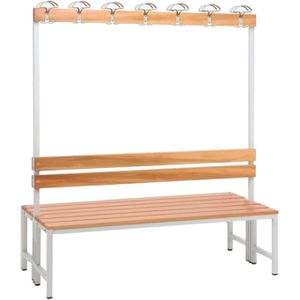 Umkleidebank SZ-Metall 59153, Sitzfläche Holz, 150 cm