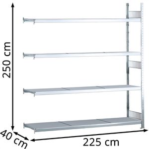 Produktbild für Anbauregal Schulte 15601, 4 Metallböden