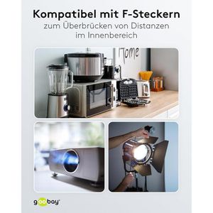 Produktbild für Verlängerungskabel Goobay 94700, für innen