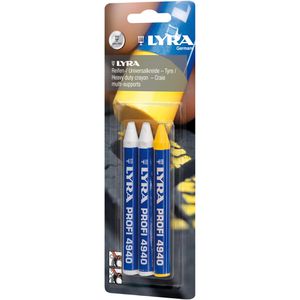 Produktbild für Reifenmarker Lyra Profi 4940, gelb und weiß