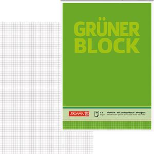 Briefblock Brunnen 1052638, Grüner Block, A4