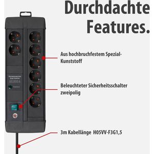 Produktbild für Steckdosenleiste Brennenstuhl Premium Line, 3m